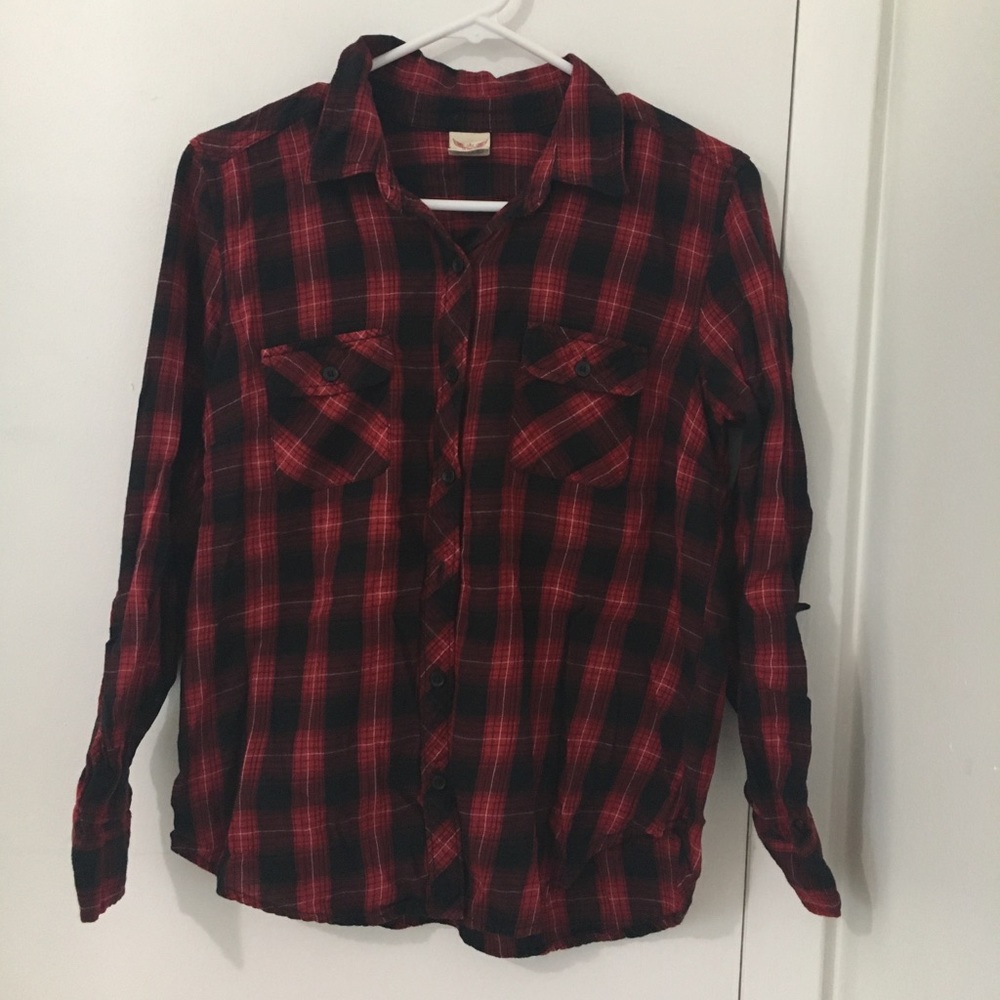 Plaid button up shirt
